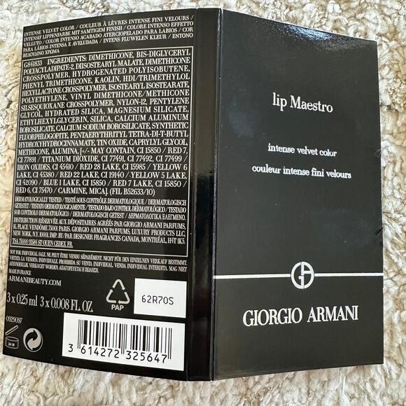 Lip Makeup Sample Lot of 5 Giorgio Armani, KatVonD, Sephora, Laura Mercier - Picture 3 of 8